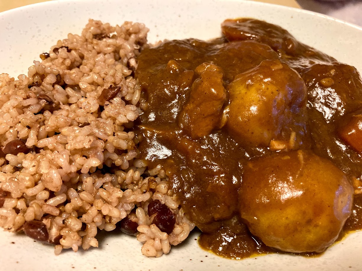 発芽酵素玄米のカレー