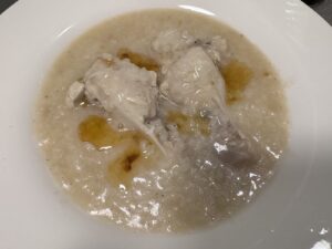 土井善晴さんの鶏がゆ 手羽元とホットクックで作った完成品