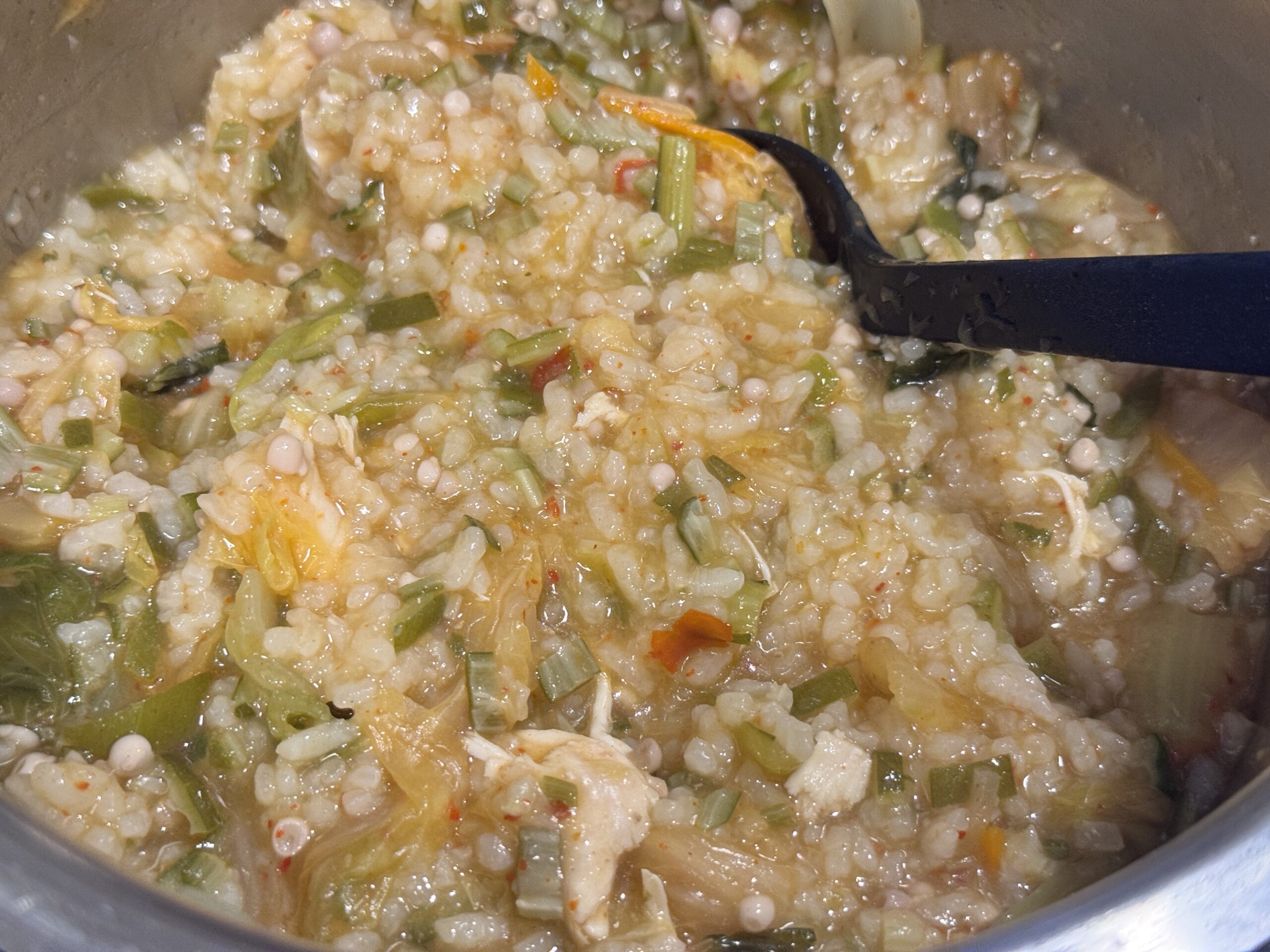 ホットクックで作った地獄沼を混ぜたところ
